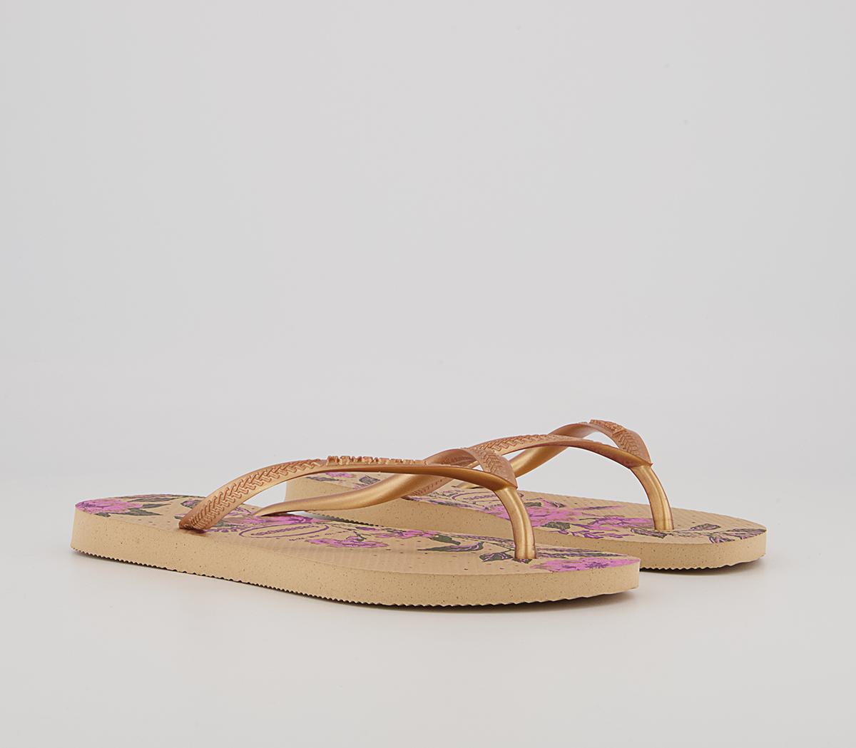 Havaianas Slim Organic Flip Flops Havaianas Slim Organic Flip Flops Golden