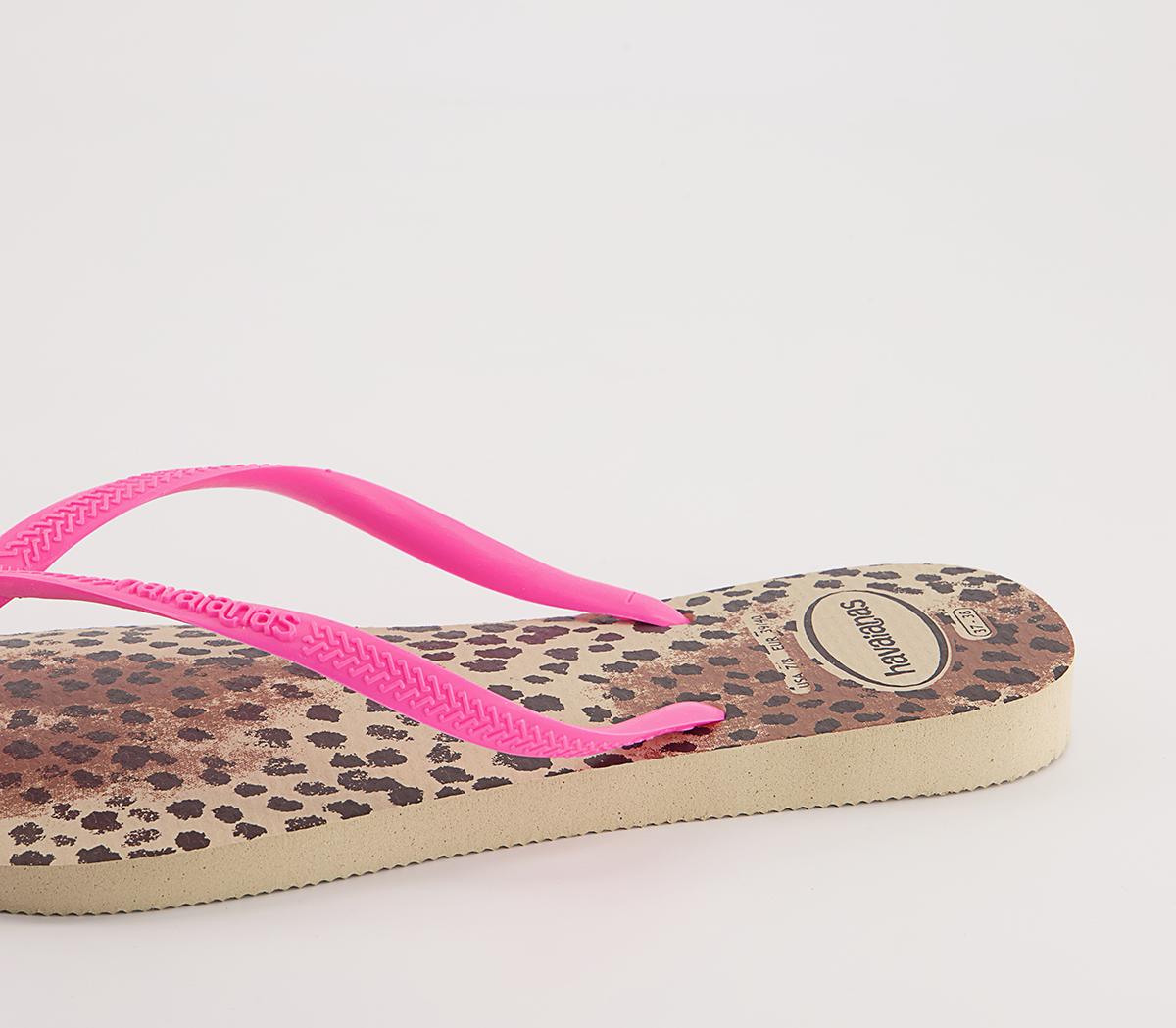 Havaianas Slim Animal Flip Flops Havaianas Slim Animal Flip Flops Pink Leopard