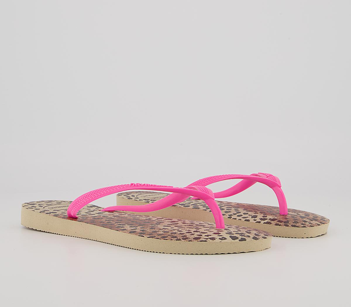 Havaianas Slim Animal Flip Flops Havaianas Slim Animal Flip Flops Pink Leopard