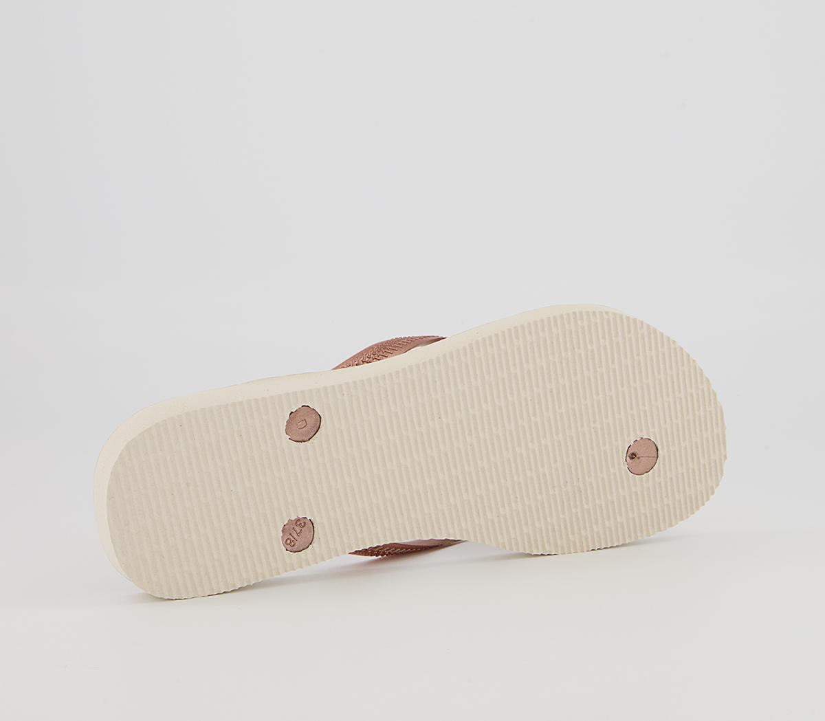 Havaianas Slim Animal Flip Flops Havaianas Slim Animal Flip Flops Beige Rose Gold Brown