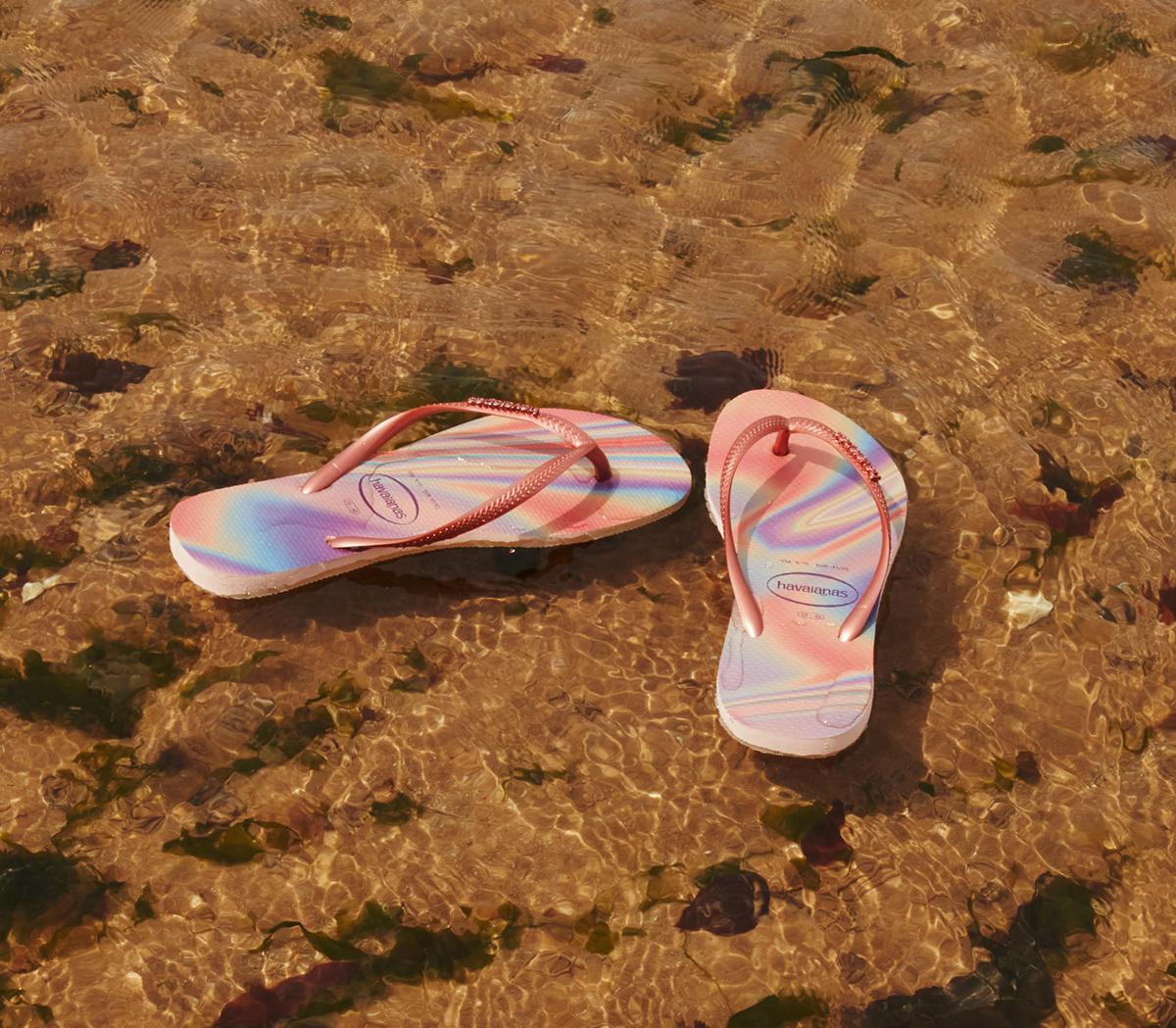 HavaianasSlim Iridescent Flip FlopsBallet Rose