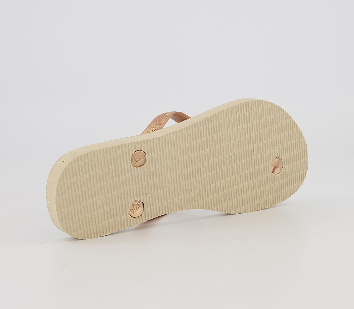 Havaianas Slim Palette Glow Flip Flops Havaianas Slim Palette Glow Flip Flops Sand Grey Golden