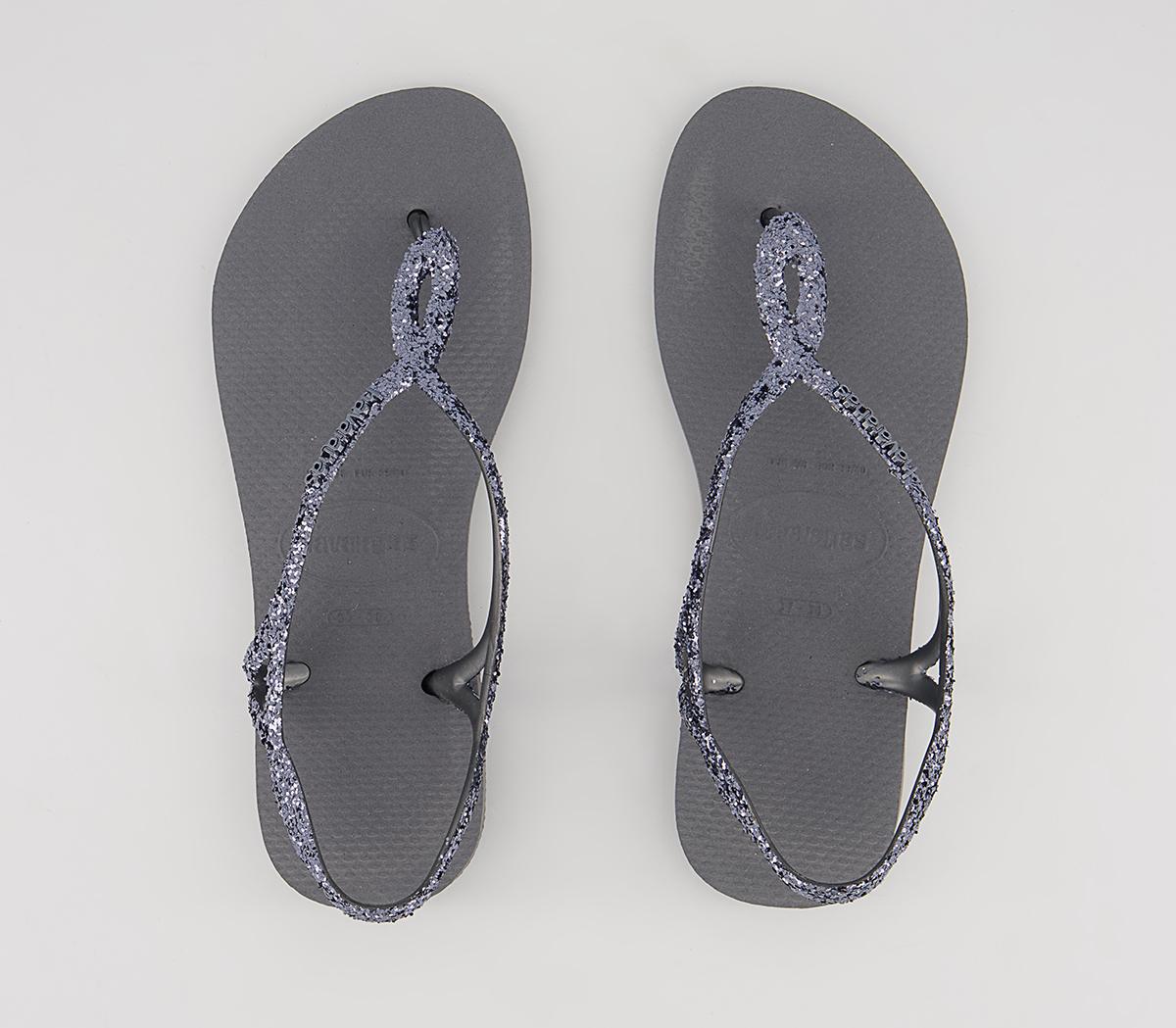 Havaianas Luna Premium II Flip Flops Havaianas Luna Premium II Flip Flops Steel Grey