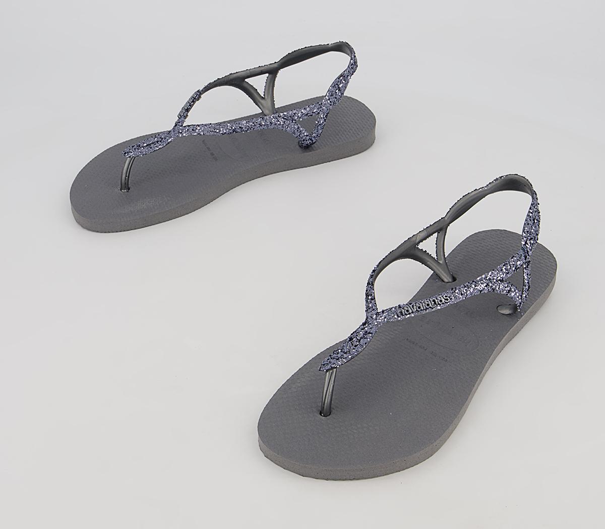 Havaianas Luna Premium II Flip Flops Havaianas Luna Premium II Flip Flops Steel Grey