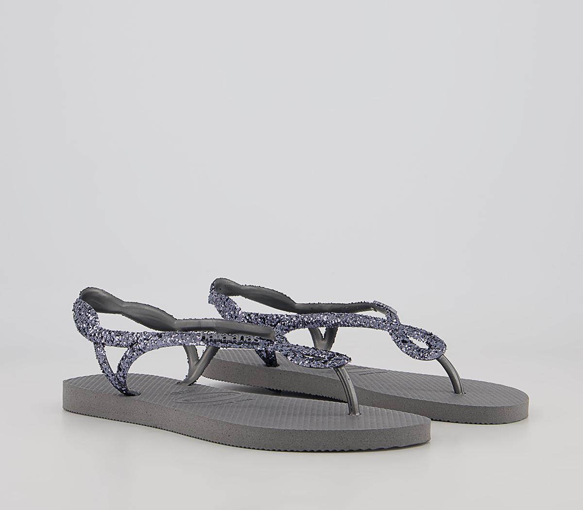 Havaianas Luna Premium II Flip Flops Havaianas Luna Premium II Flip Flops Steel Grey