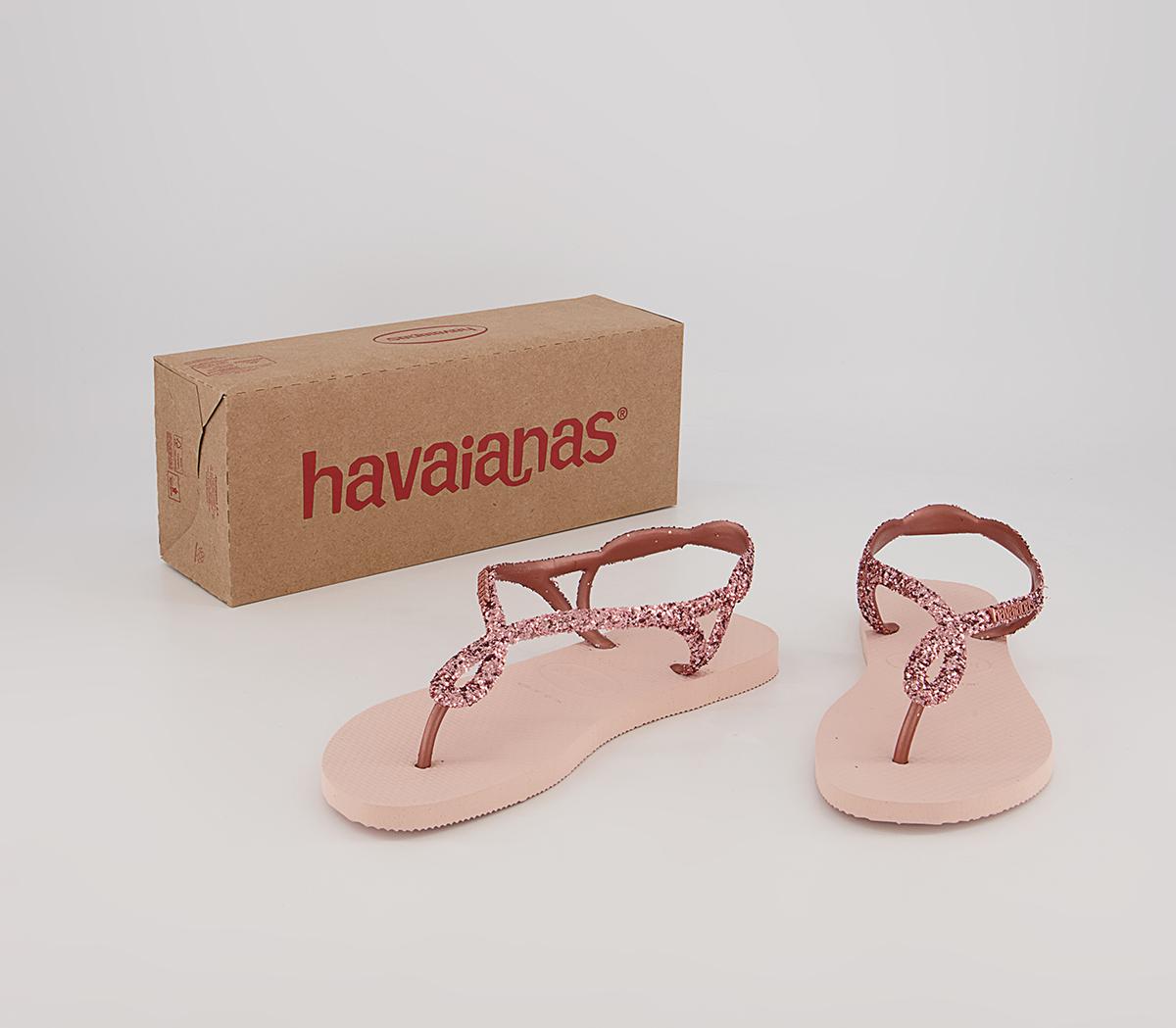 Havaianas Luna Premium II Flip Flops Havaianas Luna Premium II Flip Flops Ballet Rose Pink Retro