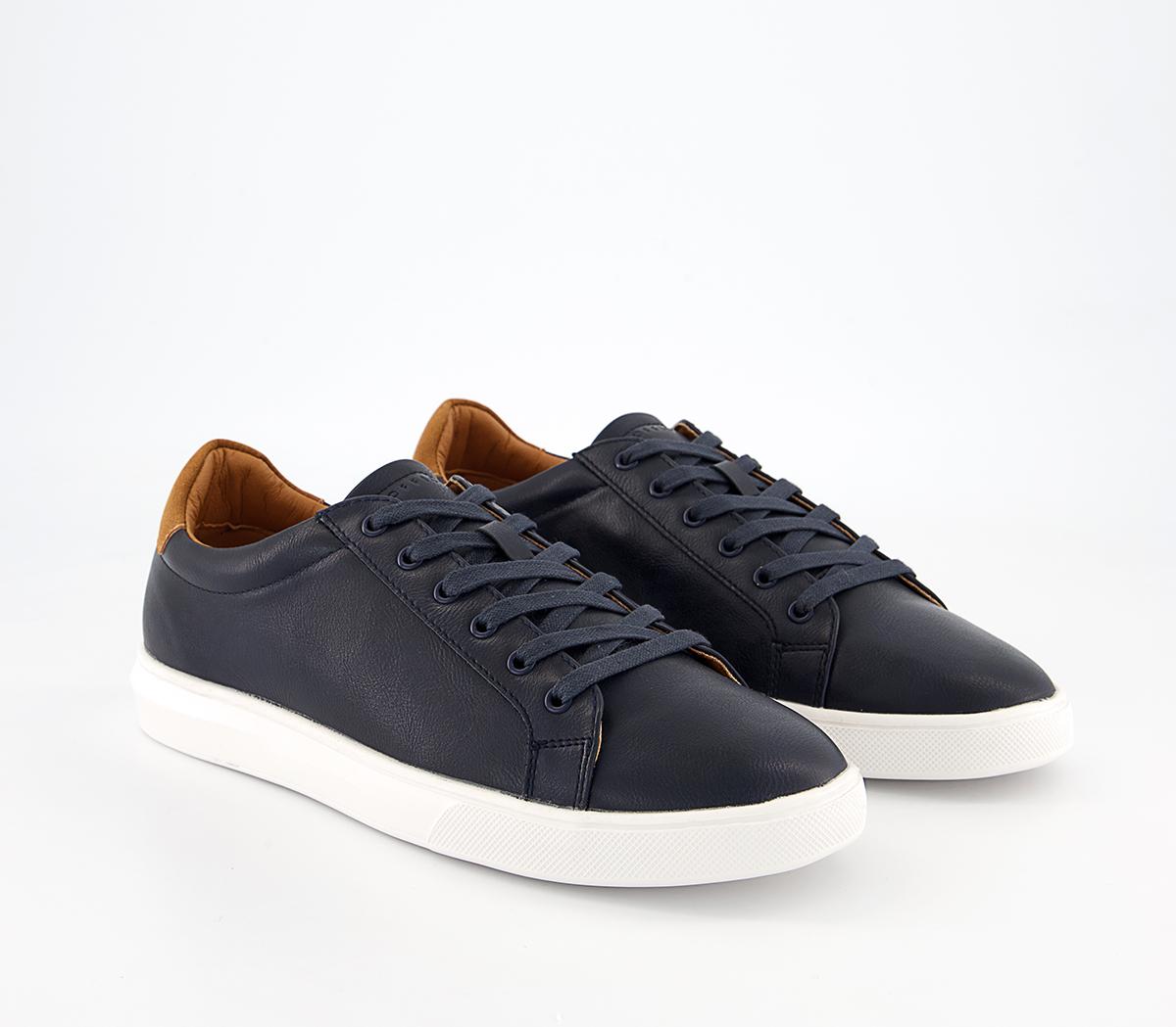 OFFICE Chapel Lace To Toe Sneakers Navy - Men's Casual Shoes