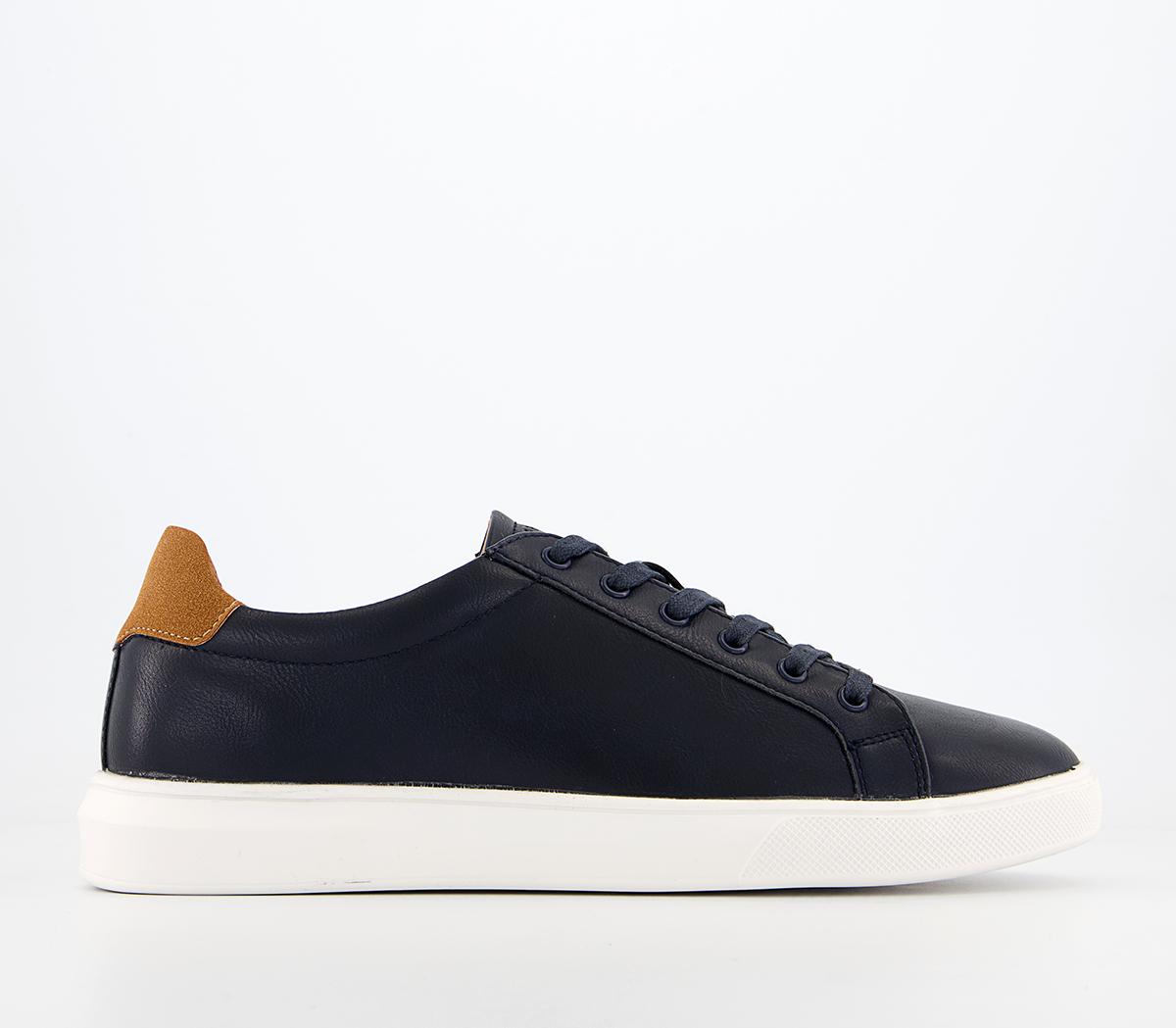 OFFICE Chapel Lace To Toe Sneakers Navy - Men's Casual Shoes