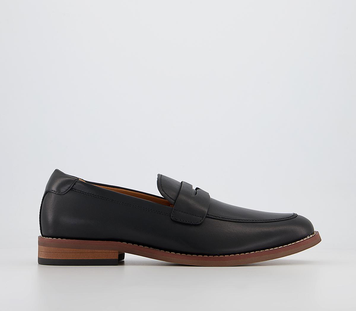 OFFICEMedway Contrast Sole LoafersBlack Leather