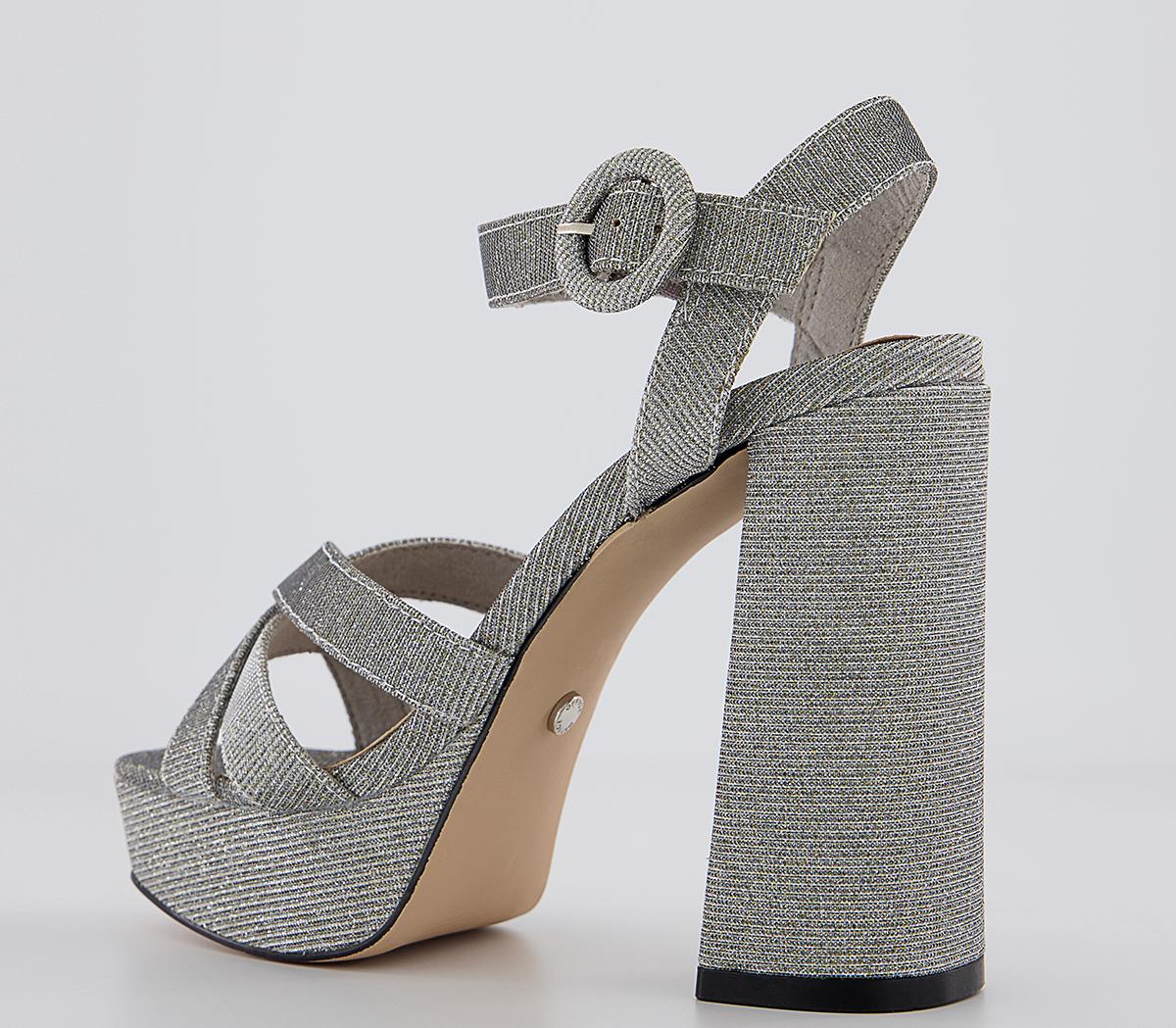 OFFICEHolly Platform SandalsSilver