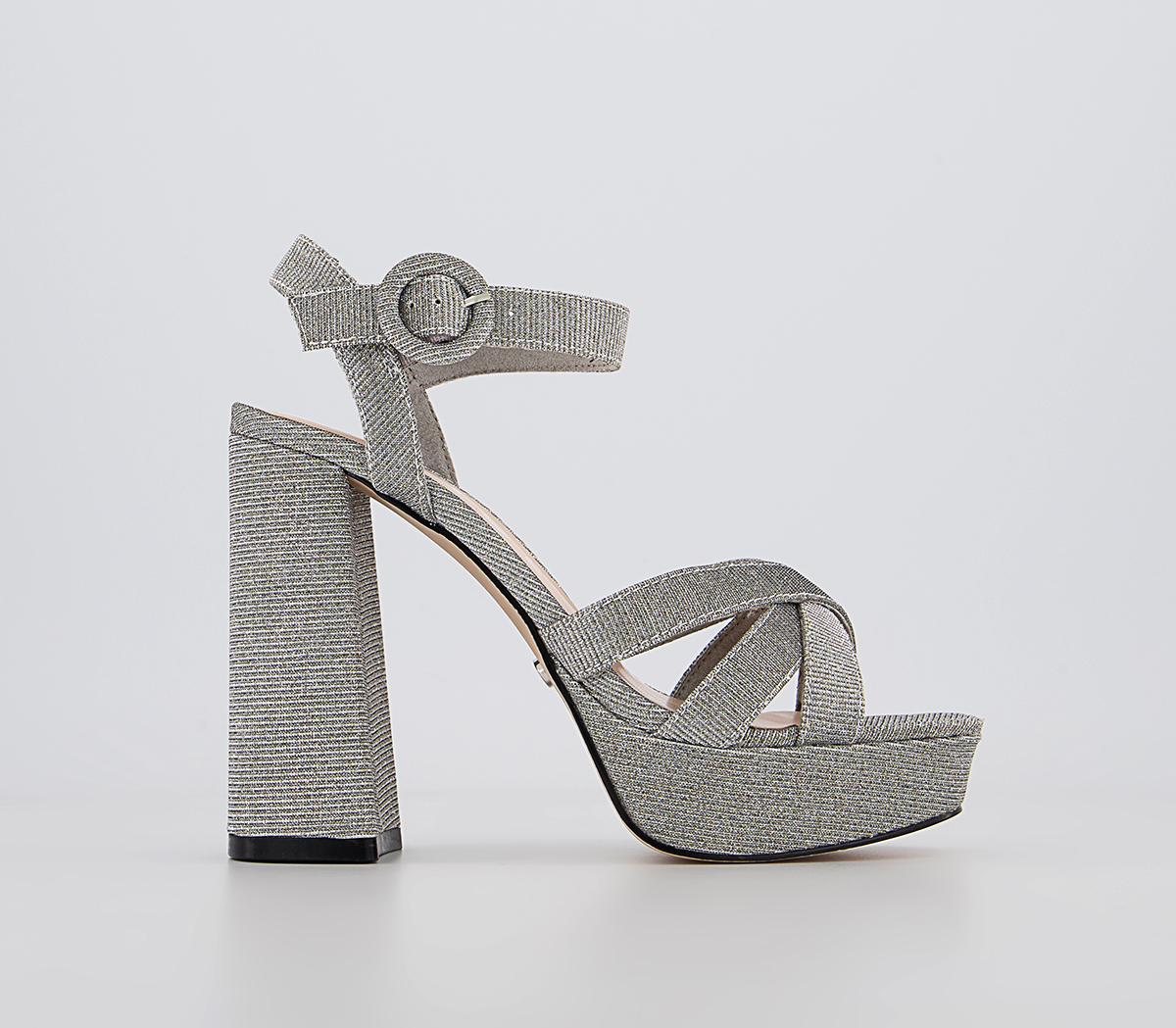 OFFICEHolly Platform SandalsSilver