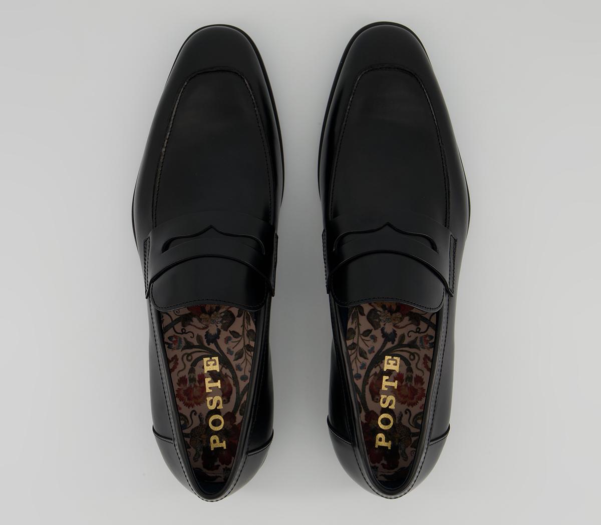 Office Pembroke Saddle Loafers Office Pembroke Saddle Loafers Black Leather
