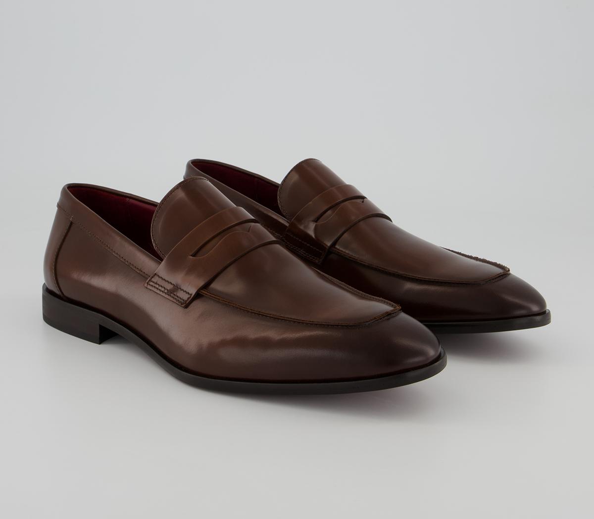 Office Pembroke Saddle Loafers Office Pembroke Saddle Loafers Tan Leather