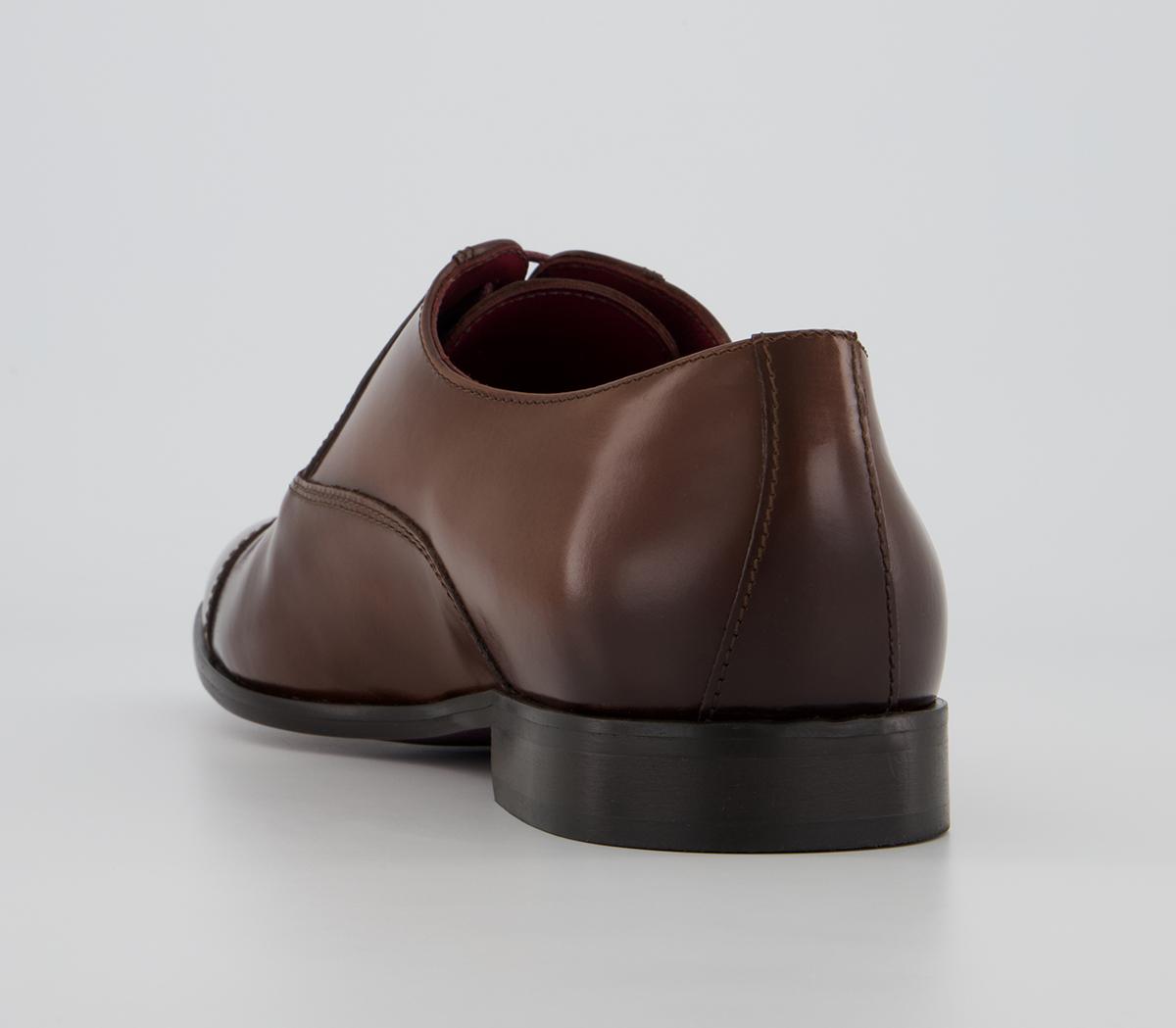 Poste Penrife Oxford Toecap Shoes Poste Penrife Oxford Toecap Shoes Tan Leather