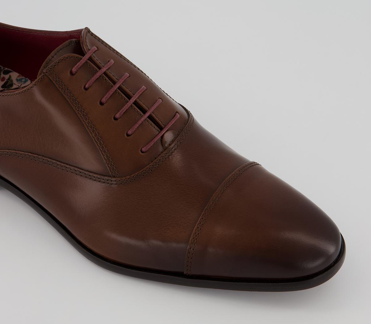 Poste Penrife Oxford Toecap Shoes Poste Penrife Oxford Toecap Shoes Tan Leather