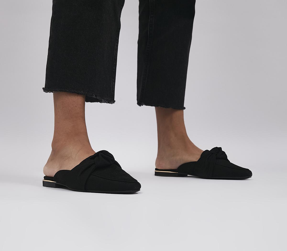 OFFICEFlossy Knot Detail LoafersBlack