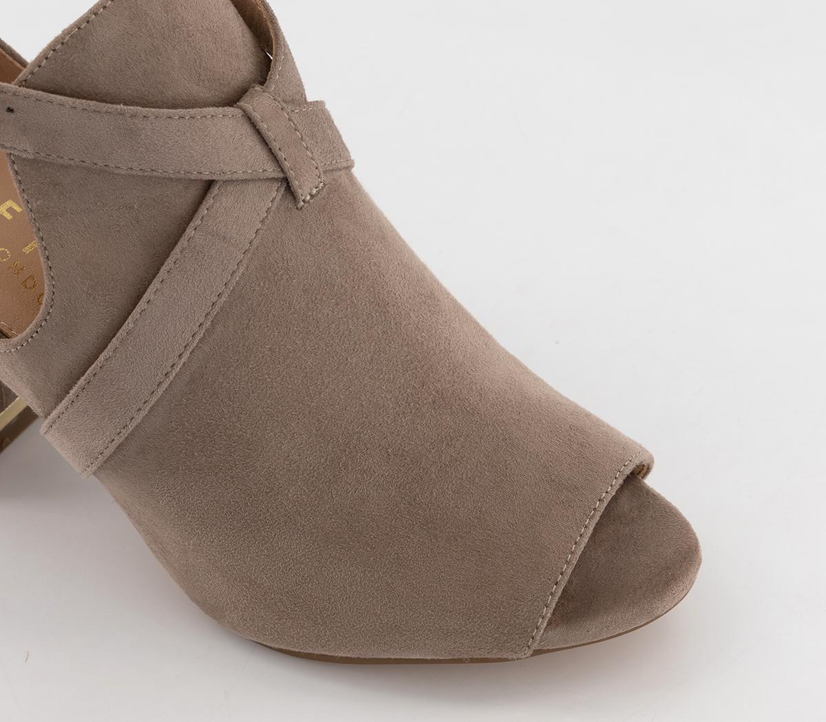 OFFICE Molly Shoe Boots Taupe Heels