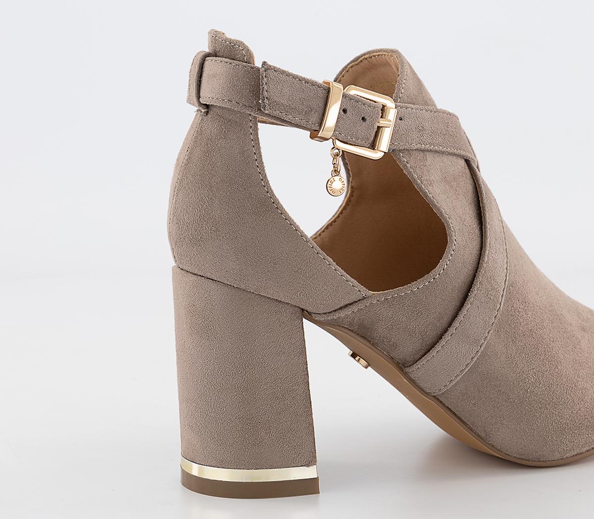 OFFICE Molly Shoe Boots Taupe Heels