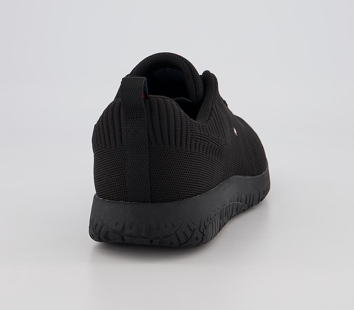 Tommy Hilfiger Corporate Knit Runners Tommy Hilfiger Corporate Knit Runners Black Mono