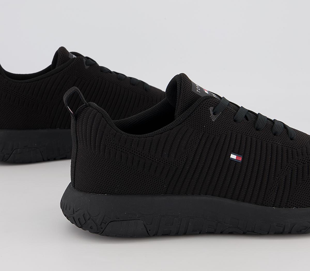 Tommy Hilfiger Corporate Knit Runners Tommy Hilfiger Corporate Knit Runners Black Mono