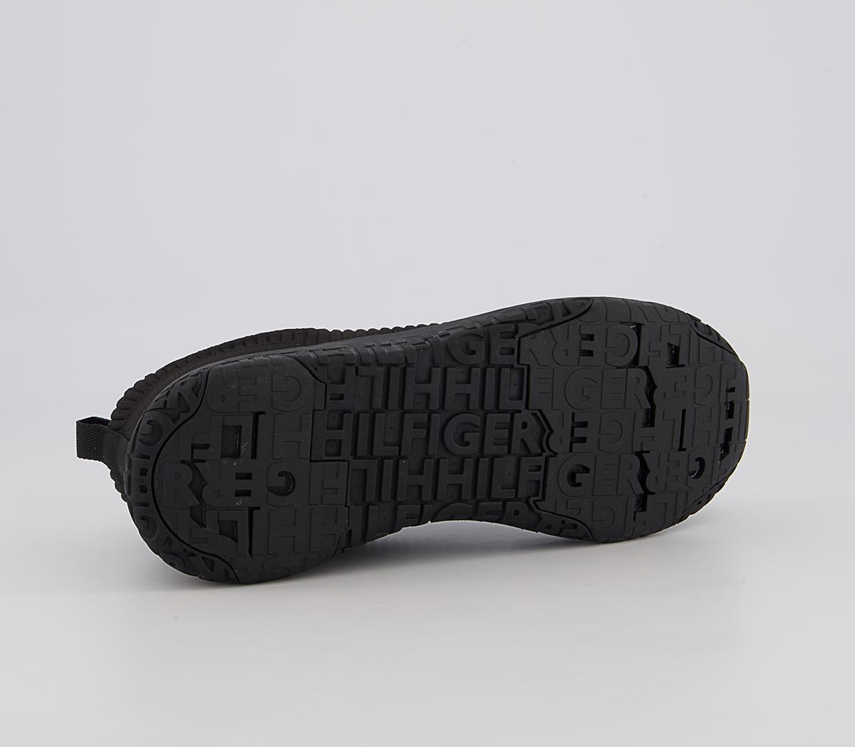 Tommy Hilfiger Corporate Knit Runners Tommy Hilfiger Corporate Knit Runners Black Mono