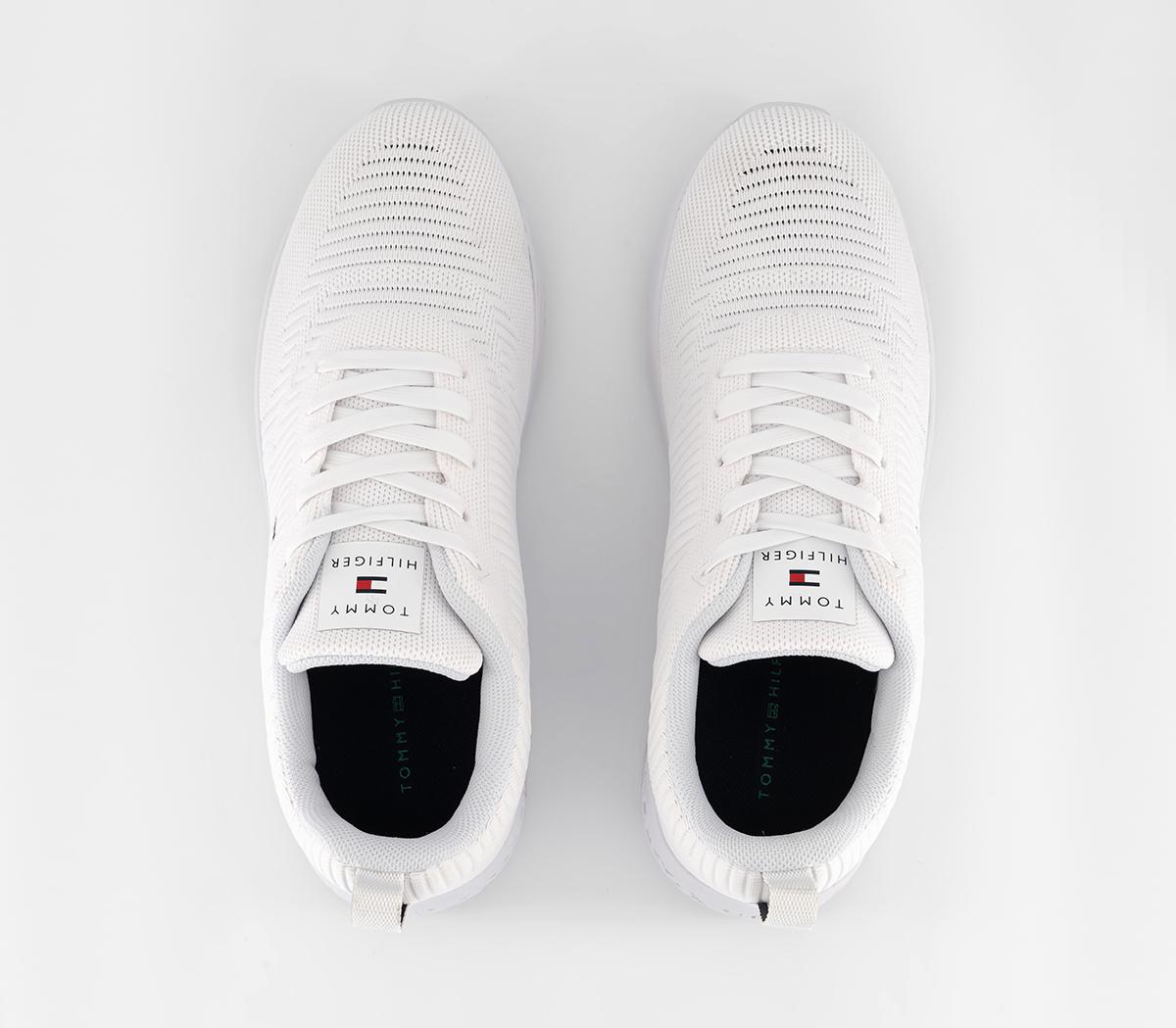 Tommy HilfigerCorporate Knit Runner Trainers White