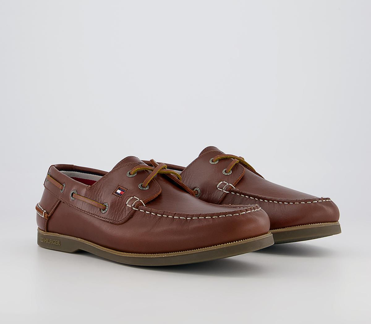 Tommy Hilfiger Classic Boat Shoes Tommy Hilfiger Classic Boat Shoes Winter Cognac