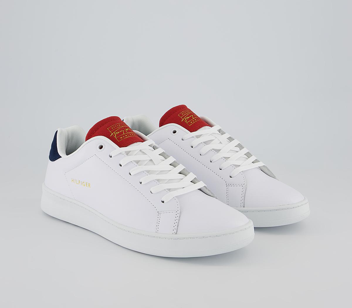 Tommy Hilfiger Retro Court Cupsole Trainers Tommy Hilfiger Retro Court Cupsole Trainers White Red Blue