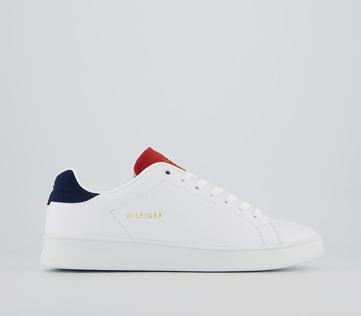 Tommy Hilfiger Retro Trainers White Red Blue - Men's Casual Shoes