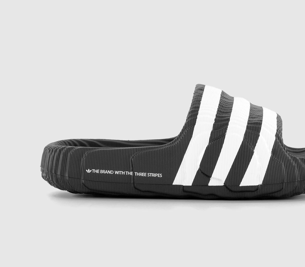 adidasAdilette 22 SlidesBlack Black White