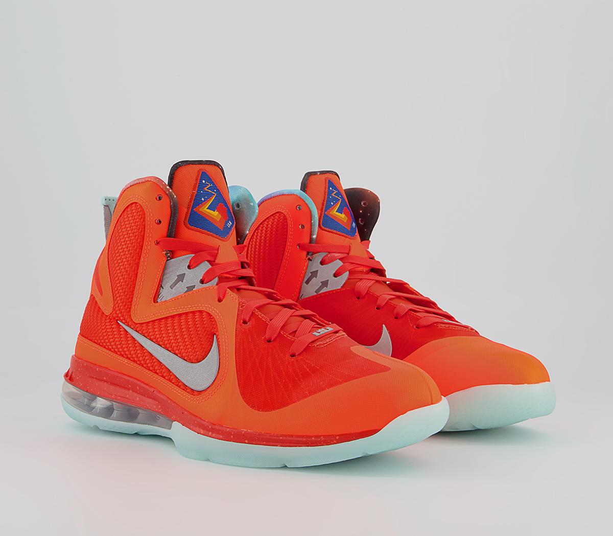 Nike Lebron Ix Trainers Nike Lebron Ix Trainers Total Orange Reflect Silver Team Orange