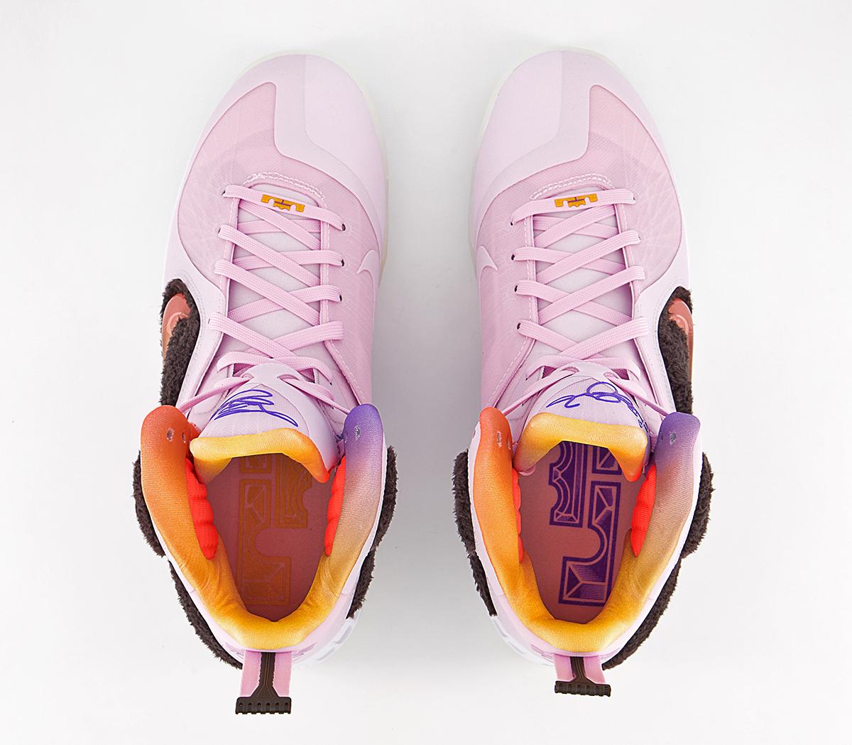 Nike Lebron Ix Trainers Nike Lebron Ix Trainers Regal Pink Multi Color Velvet Brown