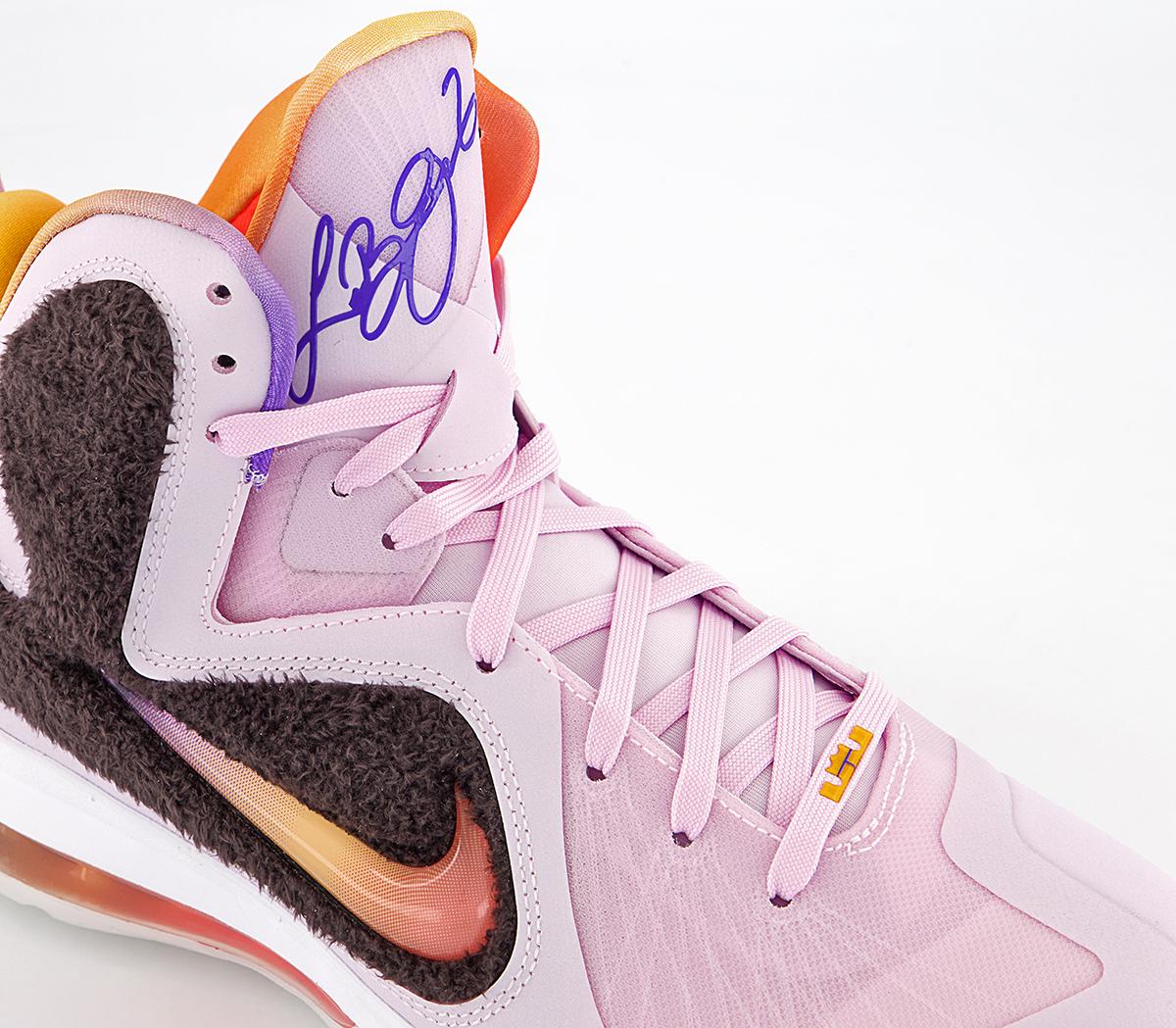 Nike Lebron Ix Trainers Nike Lebron Ix Trainers Regal Pink Multi Color Velvet Brown