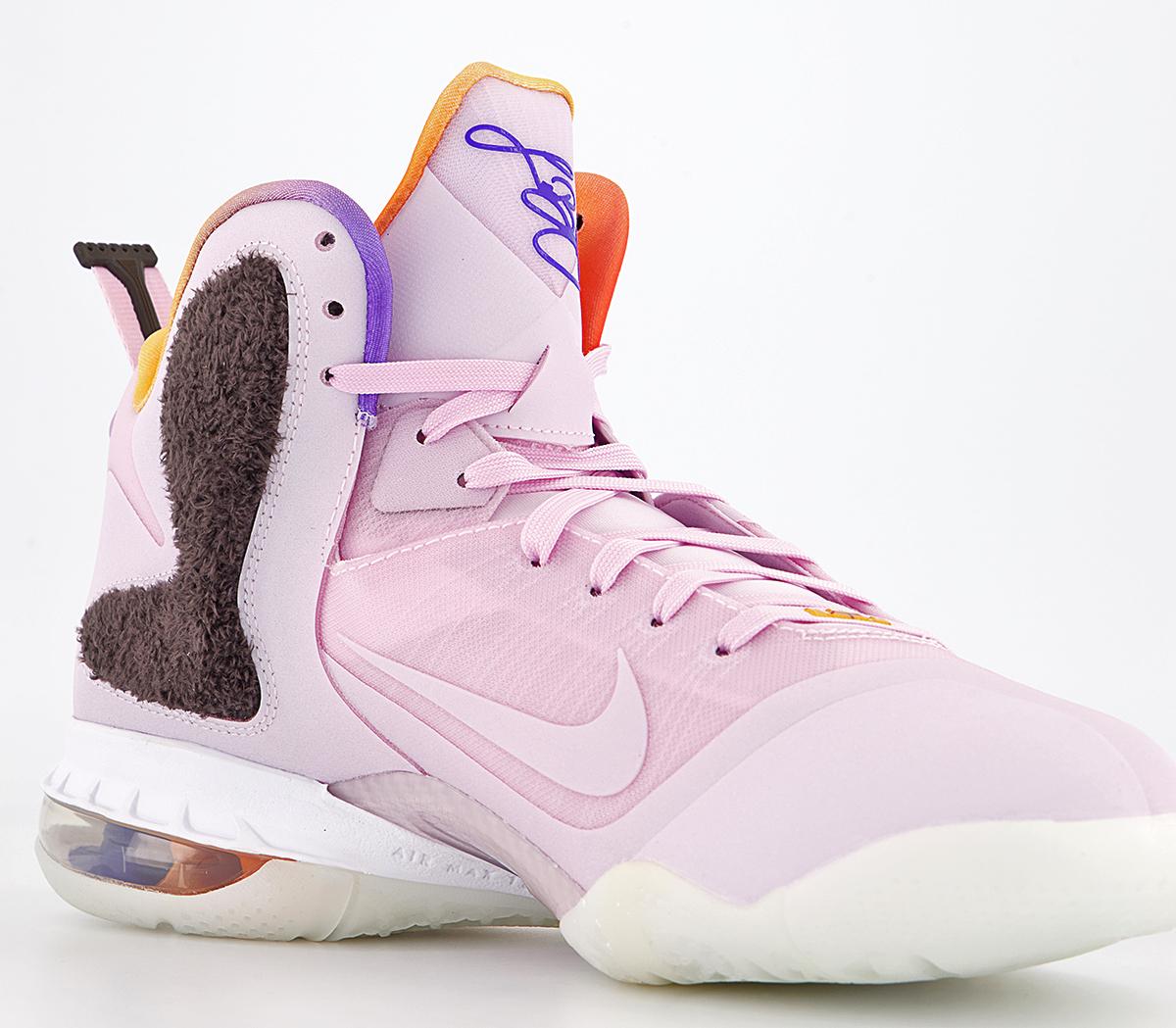 Nike Lebron Ix Trainers Nike Lebron Ix Trainers Regal Pink Multi Color Velvet Brown