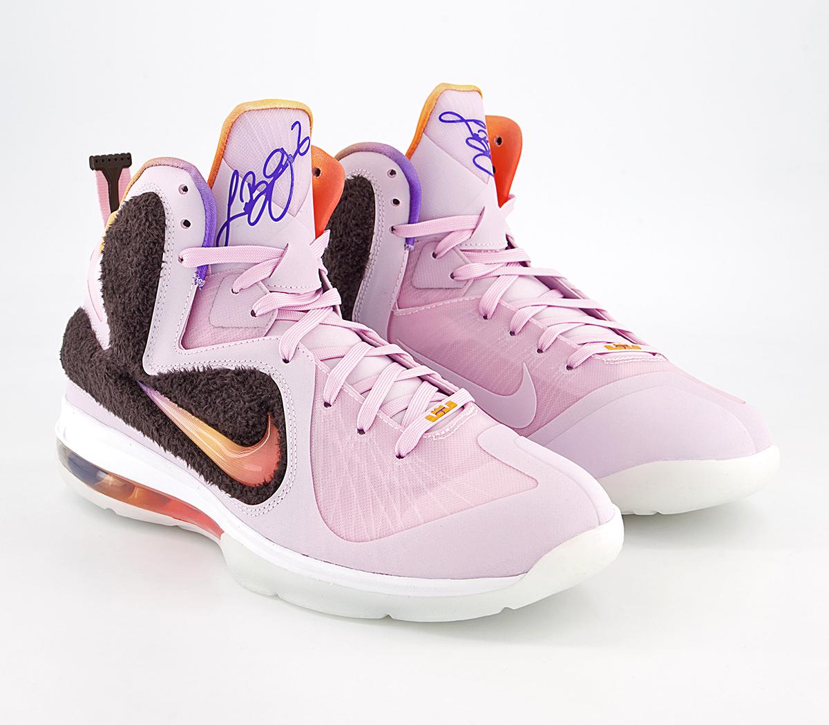 Nike Lebron Ix Trainers Nike Lebron Ix Trainers Regal Pink Multi Color Velvet Brown