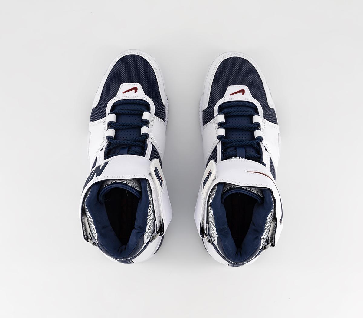 NikeZoom Lebron III TrainersWhite Midnight Navy Vasrsity Crimson