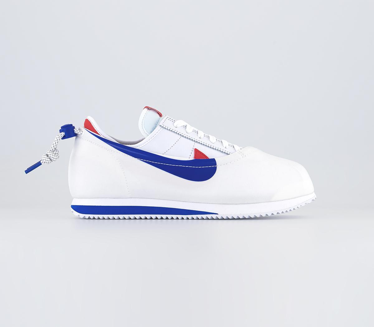 White and shop red nike cortez