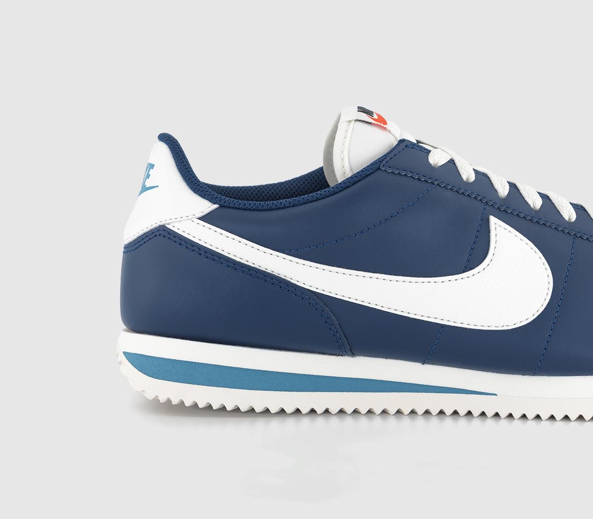 NikeCortez TrainersMidnight Navy Sail Noise Aqua Sail Black Team Oran