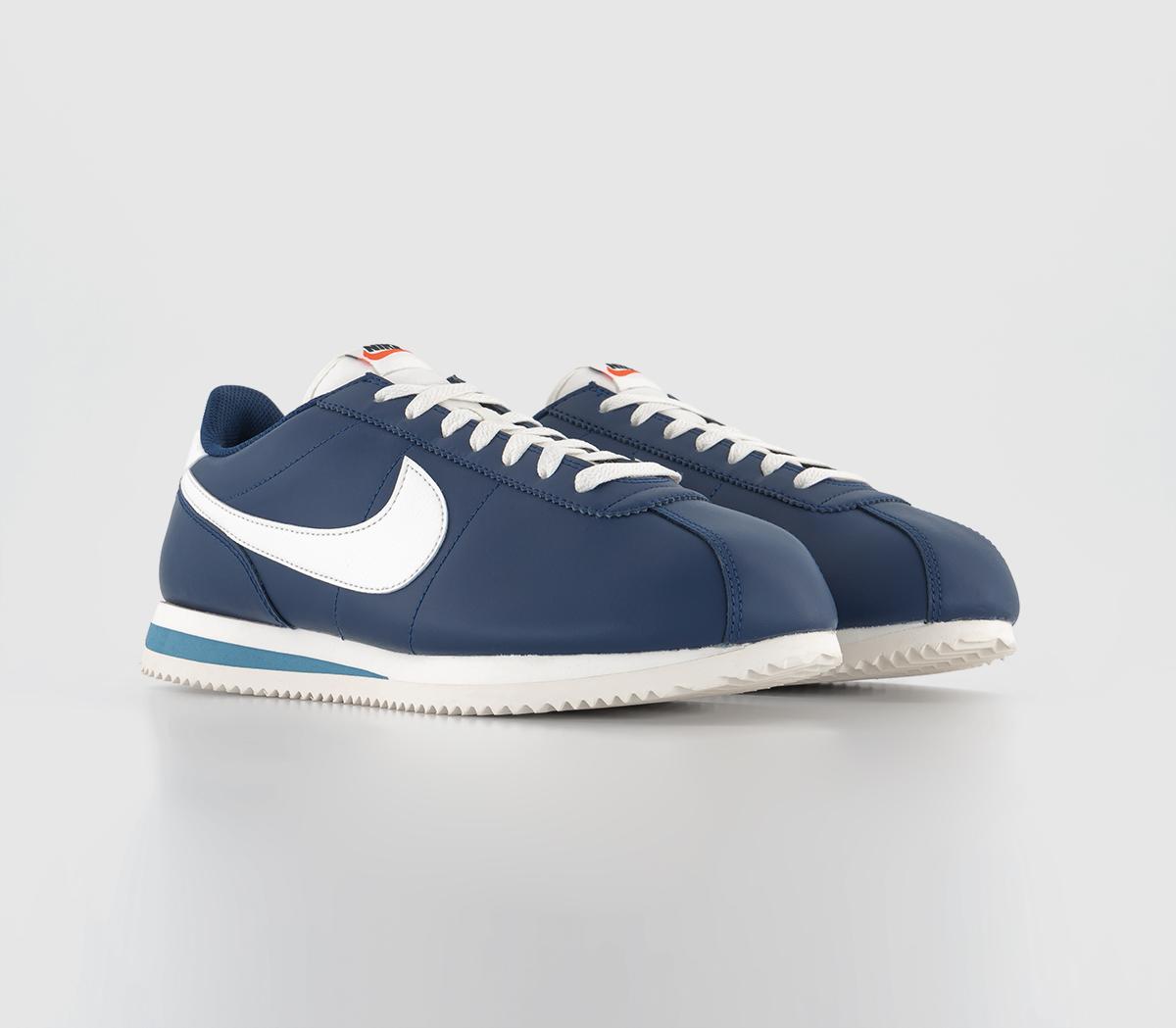 NikeCortez TrainersMidnight Navy Sail Noise Aqua Sail Black Team Oran