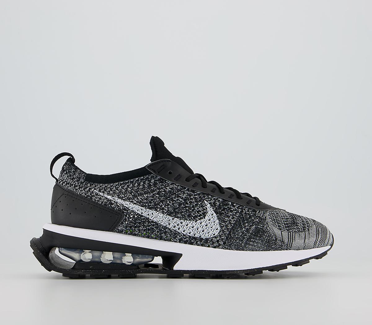 Nike Air Max Flyknit Racer Trainers Black White - Nike Air