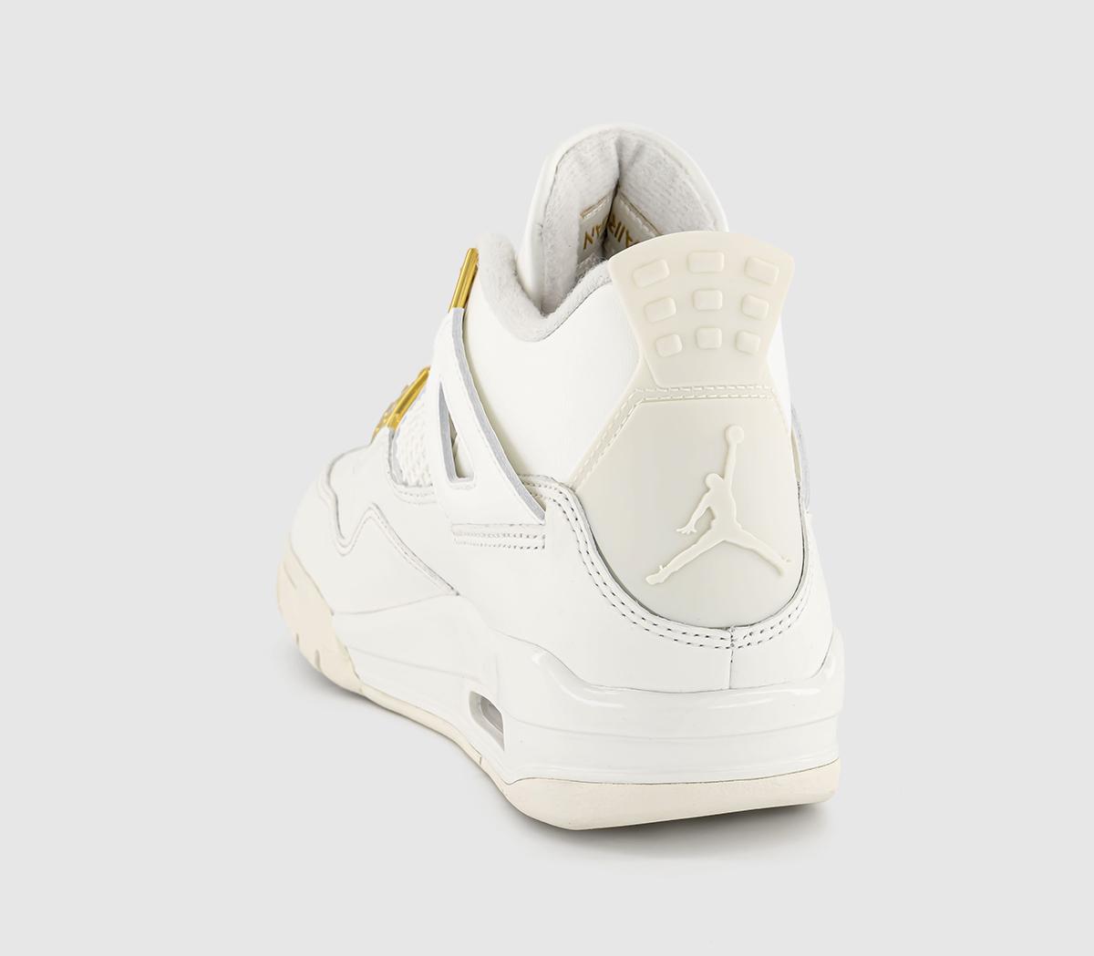 JordanAir Jordan 4 Trainers Sail Metallic Gold Black