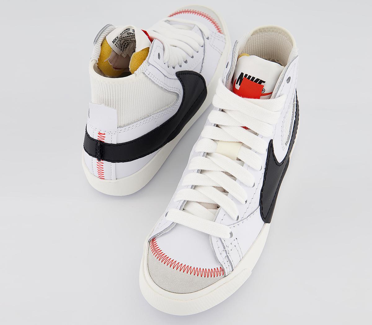 Nike Blazer Mid 77 Jumbo Trainers White Black White Sail Women's Trainers