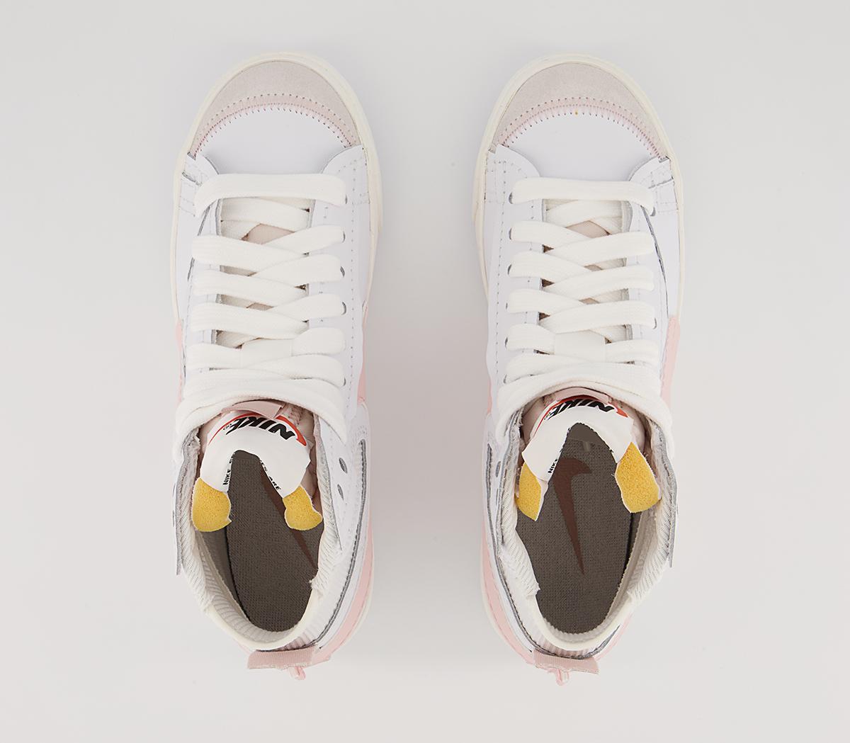 Nike Blazer Mid 77 Jumbo Trainers Nike Blazer Mid 77 Jumbo Trainers White Atmosphere Pink Oxford Sail