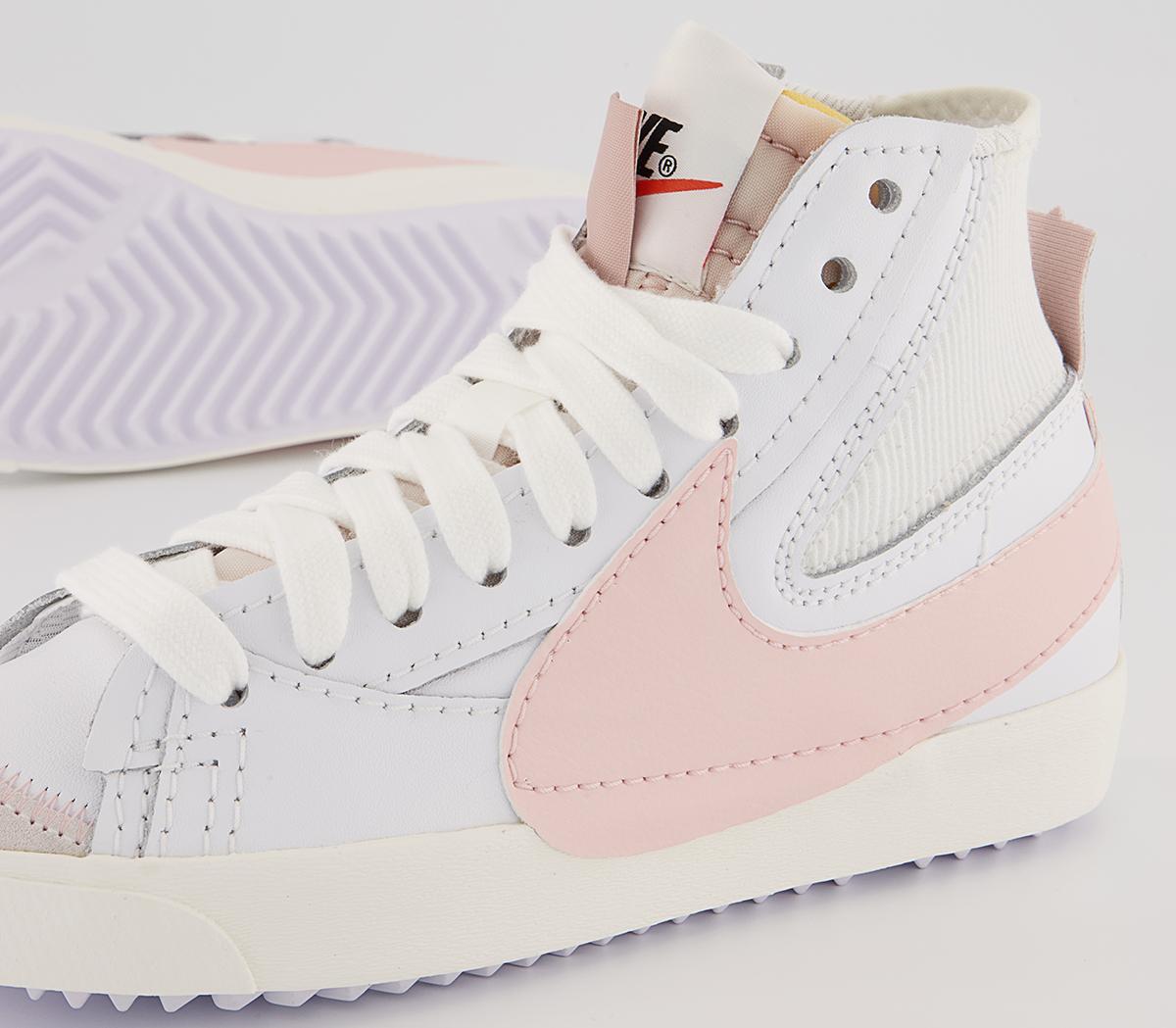 Nike Blazer Mid 77 Jumbo Trainers Nike Blazer Mid 77 Jumbo Trainers White Atmosphere Pink Oxford Sail