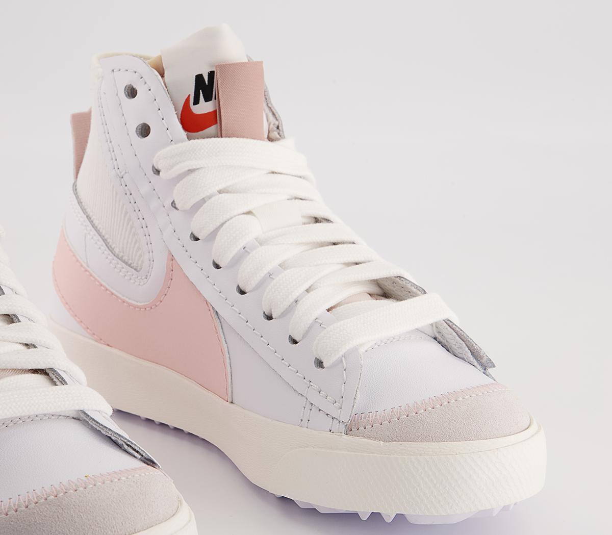 Nike Blazer Mid 77 Jumbo Trainers Nike Blazer Mid 77 Jumbo Trainers White Atmosphere Pink Oxford Sail