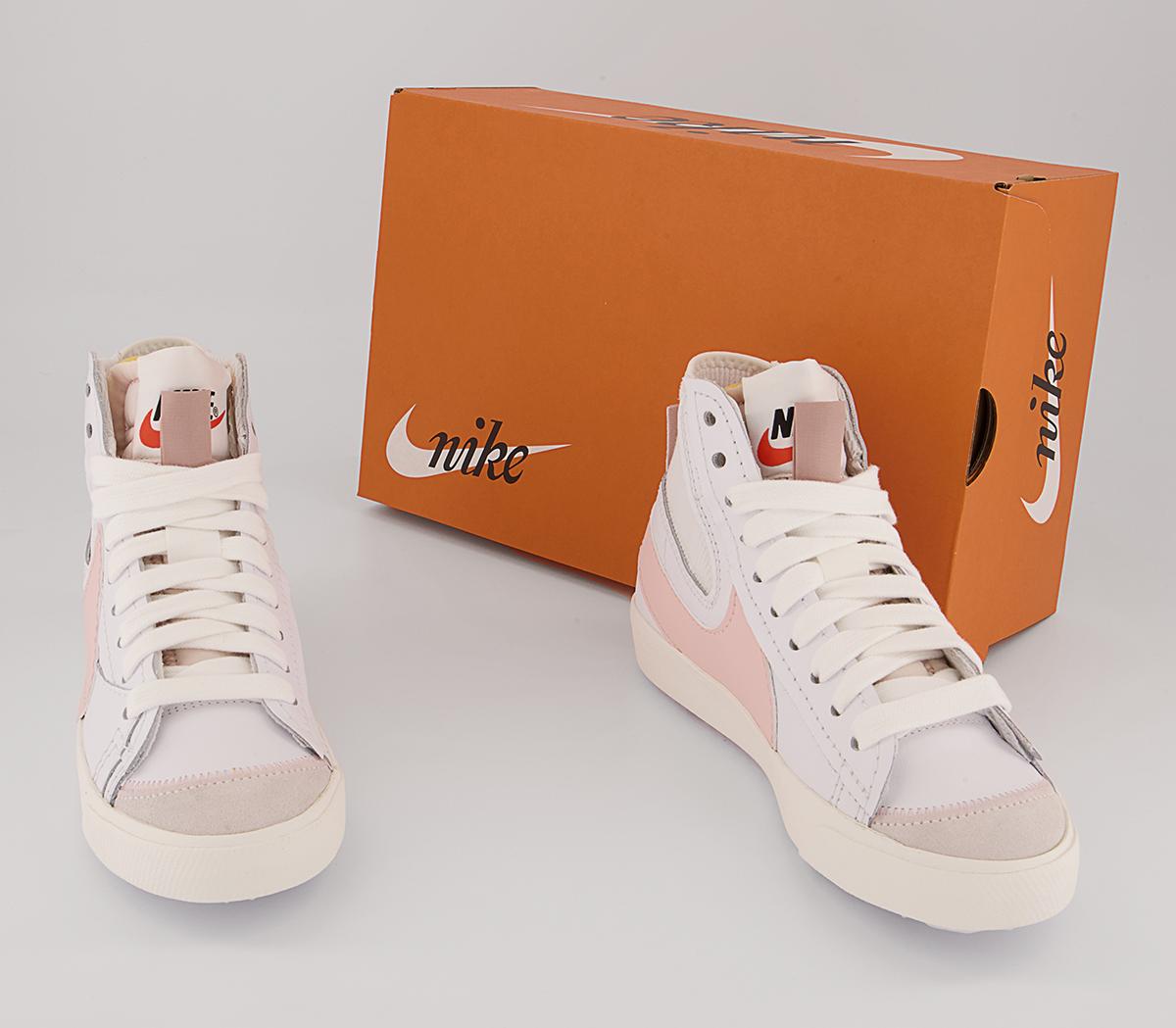 Nike Blazer Mid 77 Jumbo Trainers Nike Blazer Mid 77 Jumbo Trainers White Atmosphere Pink Oxford Sail