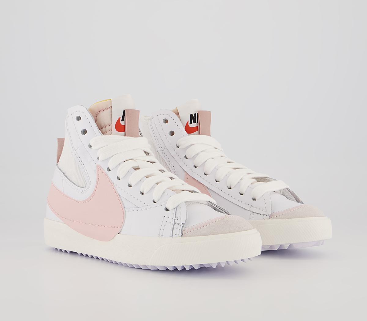 Nike Blazer Mid 77 Jumbo Trainers Nike Blazer Mid 77 Jumbo Trainers White Atmosphere Pink Oxford Sail