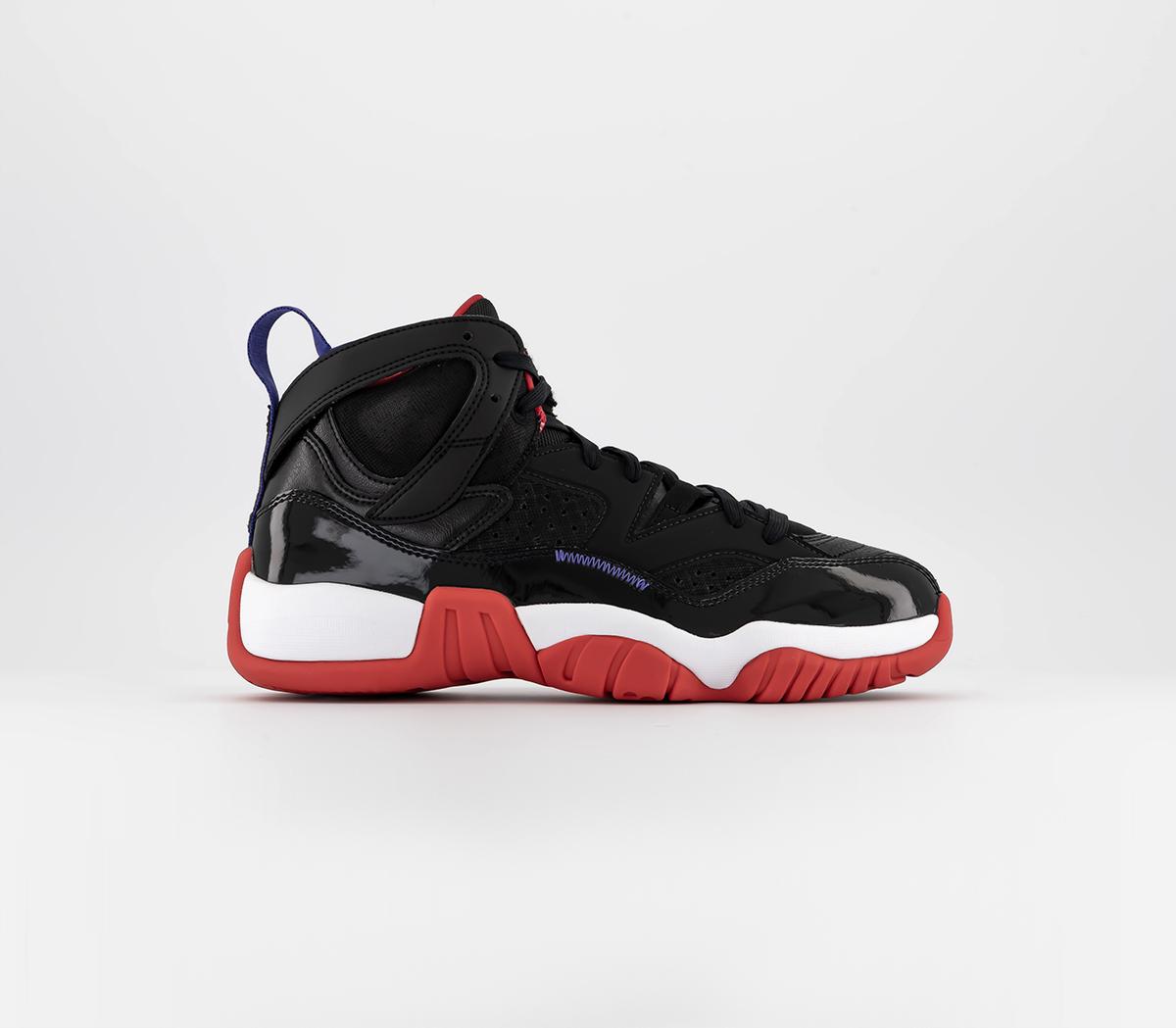 Jordan Two Trey Trainers Black True Red Dark Concord White - Women's 