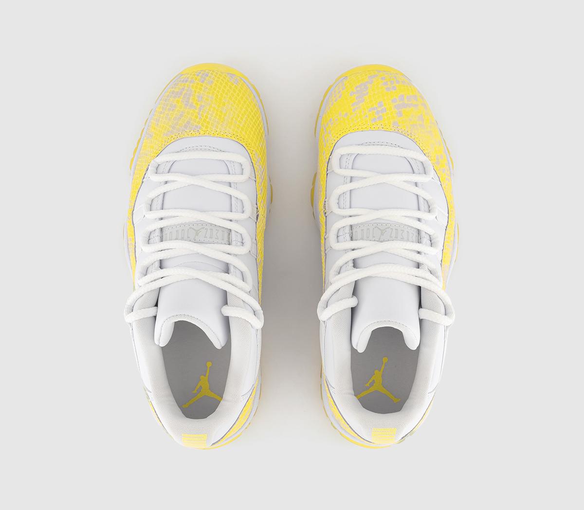 JordanAir Jordan 11 Low Trainers White Tour Yellow White