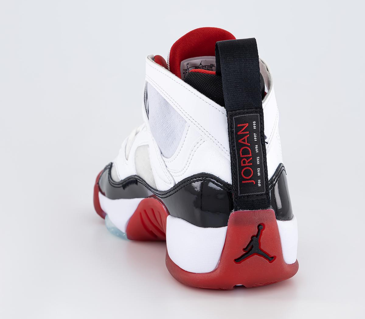 JordanTwo Trey TrainersWhite Black Gym Red